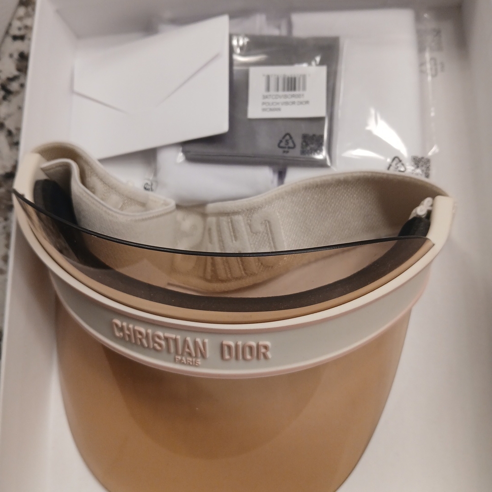 Dior Tan and Cream Visor